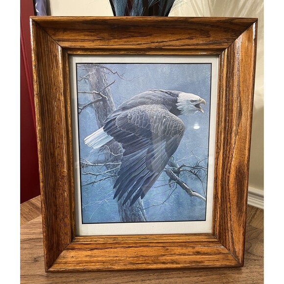 Robert Bateman “The Air, Forest And The Watch” Digital Art Bald Eagle Print - Picture 1 of 11